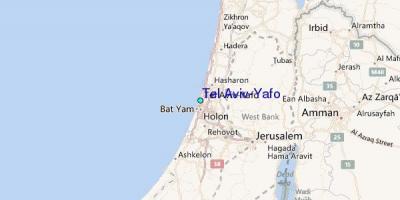 Χάρτης του Τελ Αβίβ yafo 