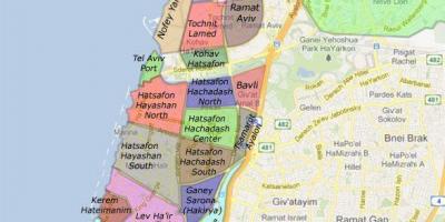 Τελ Αβίβ γειτονιές χάρτης