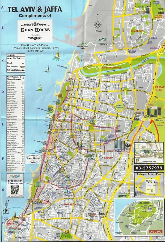 χάρτης της tlv