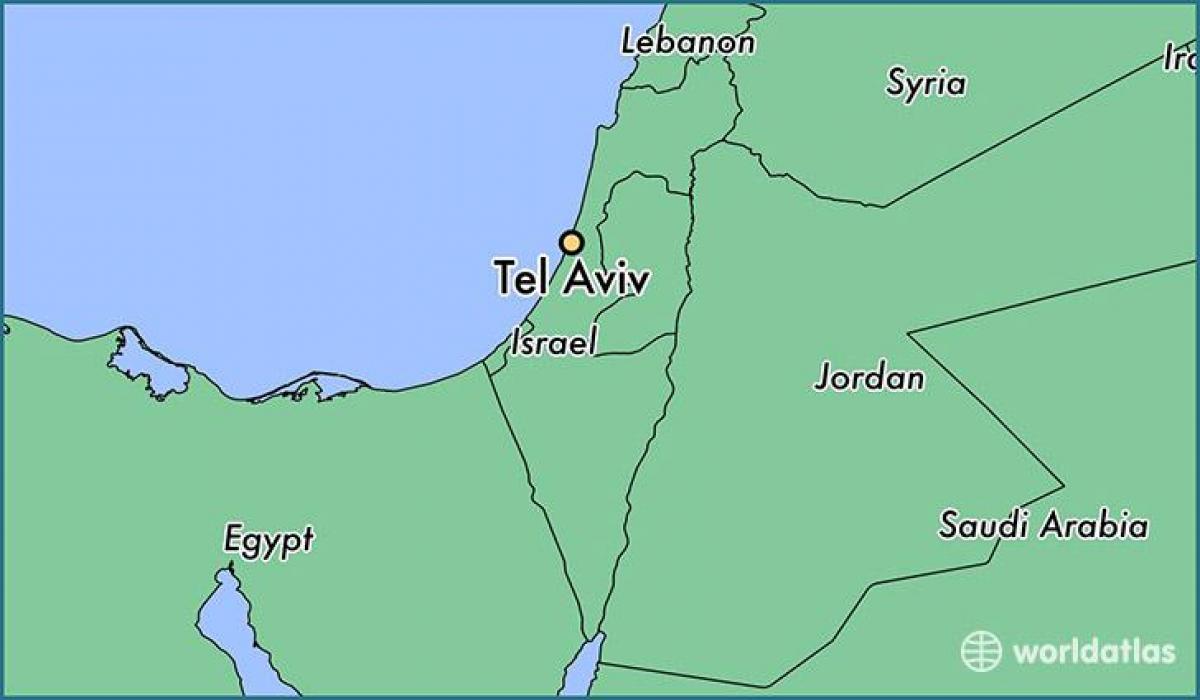 Τελ Αβίβ στο χάρτη