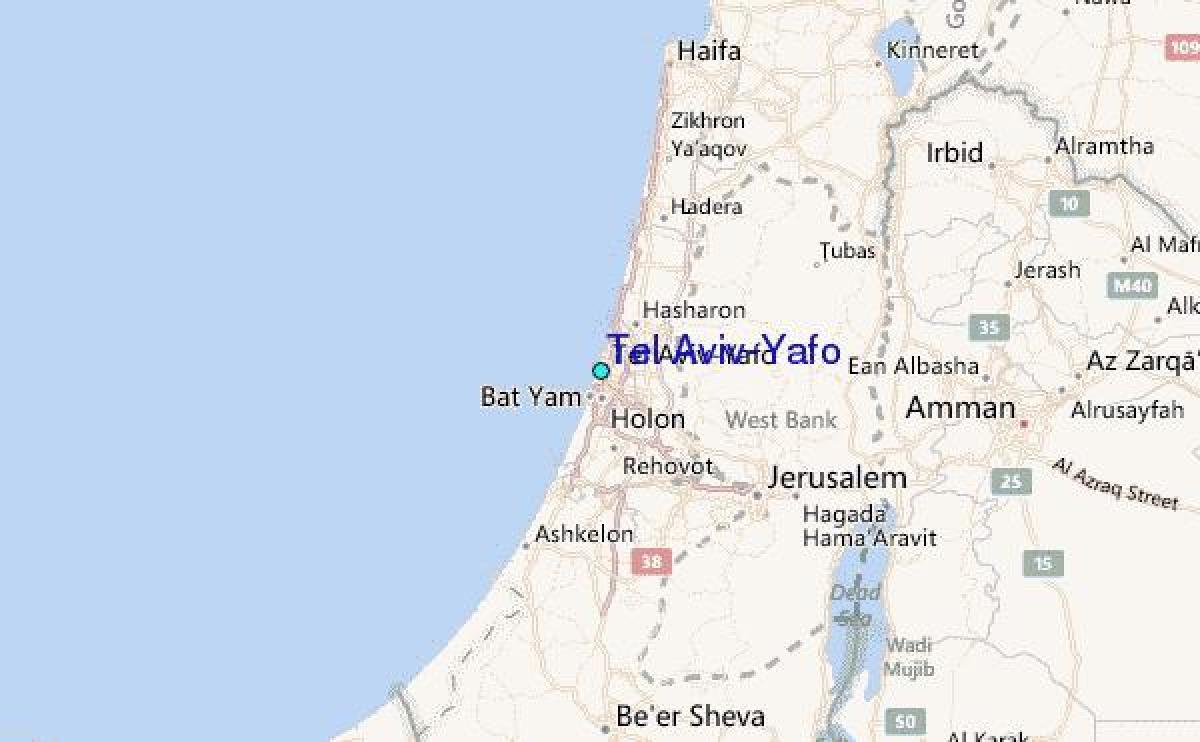 χάρτης του Τελ Αβίβ yafo 