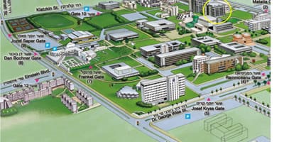 Tel Aviv university campus χάρτης