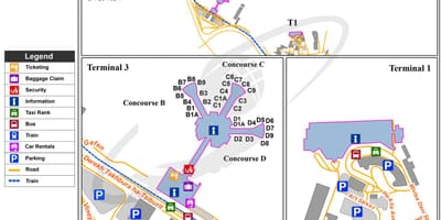 Tlv αεροδρόμιο χάρτης