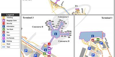 Ben gurion airport terminal 1 χάρτης