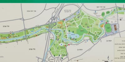 Χάρτης της yarkon river