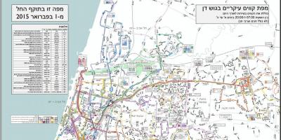 Κεντρικό σταθμό λεωφορείων Τελ Αβίβ εμφάνιση χάρτη